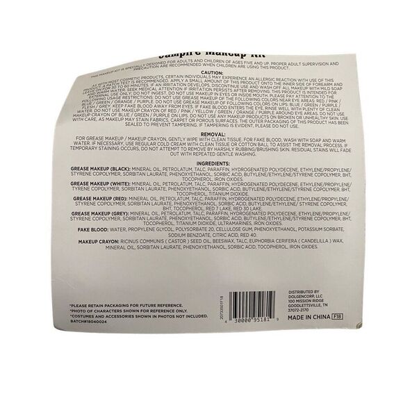 Nwt Lot of 3 Halloween Masks Makeup Dressup Cosplay Costume Horror - Picture 7 of 10